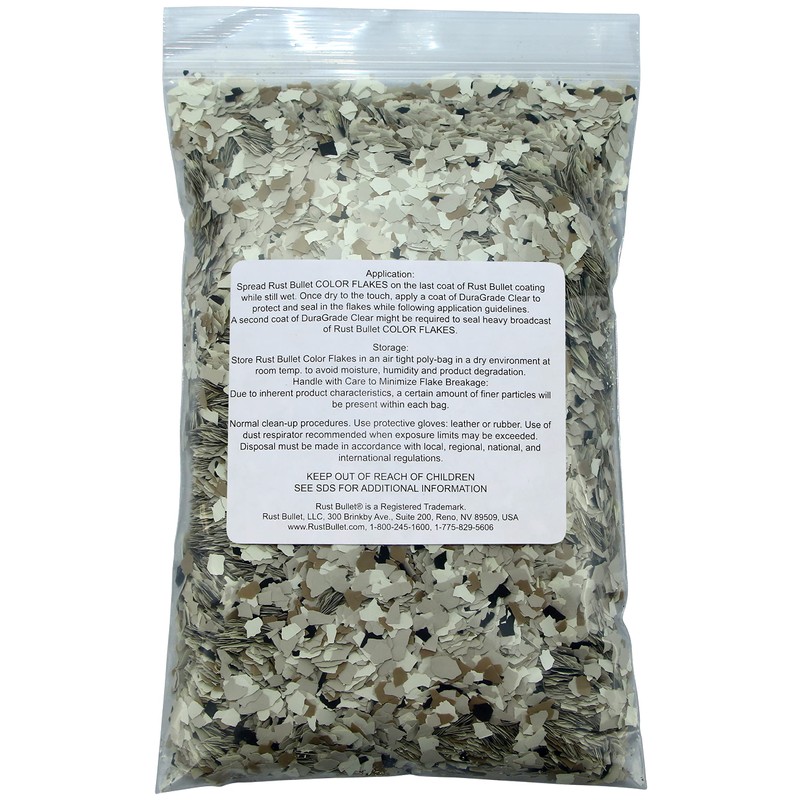 RUST BULLET Decorative Color Flakes - Desert Sand - Customize