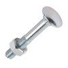 Merriway BH04823 (25 Pcs) Carriage Bolts with Nuts, M6 x