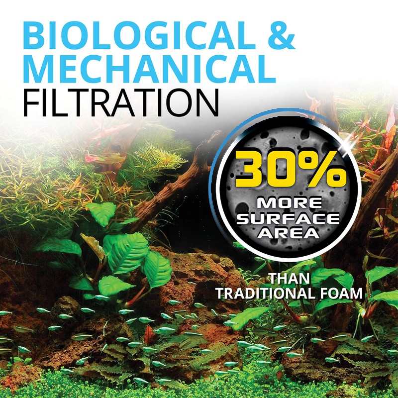 Fluval 107 Blue BioFoam MAX, Replacement Aquarium Filter Media