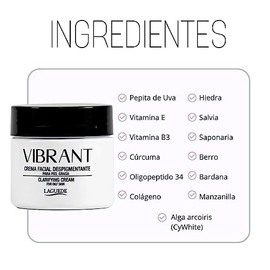 Crema Facial Despigmentante de Día para Piel Mixta a Grasa 50 g – Apariencia de Tono Más Uniforme – Vibrant by Laguede