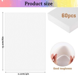 Hisdricus 60 Sheets Watercolour Paper A6 300 g/m² - Drawing Pad DIN A6, Watercolour Paper - Watercolour Paper for Watercolour Gouache Acrylic Drawing Artwork DIY