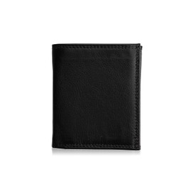 Josephine Osthoff Men's Wallet Credit Card Holder Small Purse Women's Slim Coin Purse with Coin Compartment Genuine Leather RFID Protection (911), black, coin purse