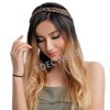 TOECWEGR 5 Strands Synthetic Hair Braided Headband Hairpiece Classic Chunky