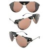 Global Vision Aviators Motorcycle Sunglasses w/Side Shields Gunmetal Frames w/Driving