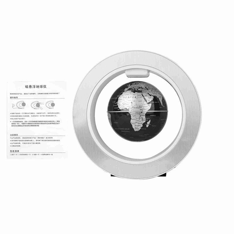 Floating Globe Magnetic Levitation Rotating World Map Globe with LED