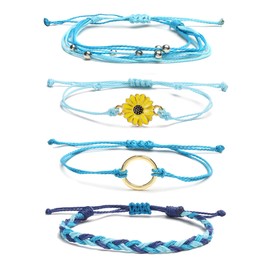 Summer Bracelets for Women Boho Beach Adjustable Bracelets Summer Accessories Jewelry Trendy Stuff Gifts for Women 2024