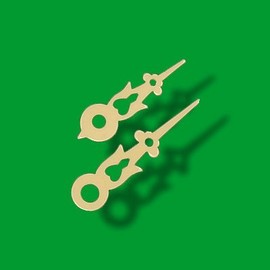 August Schwer Hands for The Cuckoo Clock 48mm (1.89inch) and 39mm (1.54inch) Ebony Plastic