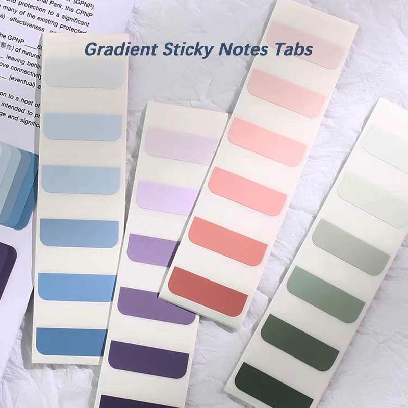 Gradient Sticky Notes and Tabs - Transparent, Writable Annotation for
