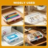3 PCS Clear Hard Shell Zipper Cases, Double Zippered Hard