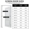 YRH Magnetic Fly Screen Door with Stay Open Buckles -