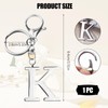ORUZA Letter Keyring Alphabet Initial Keychain, Metal Letter Key Ring