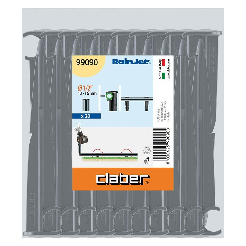 Claber Ground Spike 1/2 Inch Tube Holder 16 mm Pack