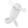 Electric Versatile Small Portable Fan USB Rechargeable Handheld MultiFunctional Cooler(White
