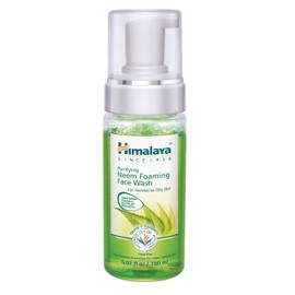 Himalaya Purifying Neem Foaming Face Wash, Soap-Free Daily Foaming Facial Cleanser with Neem & Turmeric for Deep Cleaning, Paraben-Free, Dermatologically Tested, 150 ml (5.07 oz)