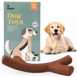 Nodo Bone Dog Chew Toy - Long Lasting Puppy Teething Chew - Thermoplastic Rubber - Suitable for Small Breeds - Perfect for Indoor and Outdoor Use.