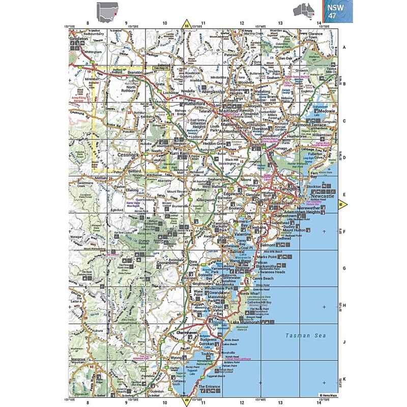 Australia Easy Read Road & 4WD atlas A3