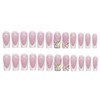 48Pcs Butterfly Press on Nails and Toes Matching Set Square
