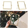 Ciieeo Metal Back Support Photo Frame Dried Flower Glass Frame
