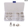 BQLZR 15 Pieces Metal Thumb Finger Picks Plectrum Sets With
