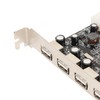 PCIe to USB2.0 Expansion Card 4 Ports 4 Pin Power