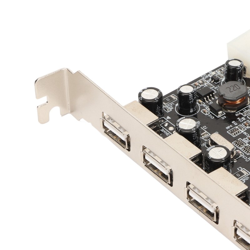 PCIe to USB2.0 Expansion Card 4 Ports 4 Pin Power