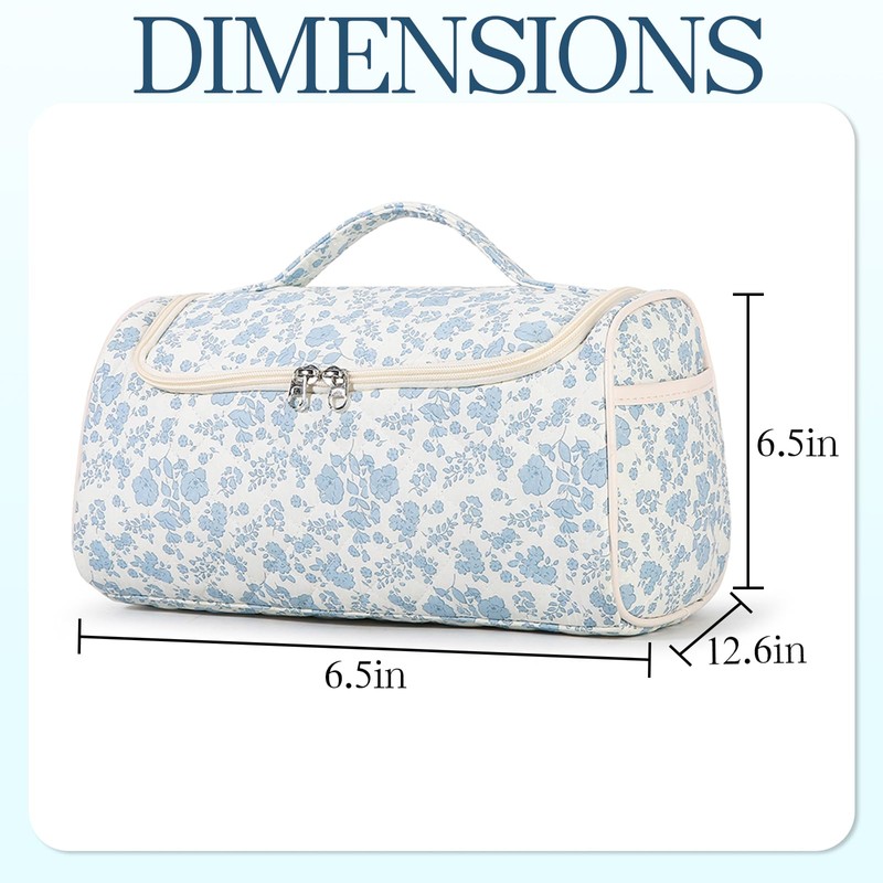 AMZMA Quilted Hair Tool Bag for Travel Storage, Large Organizer