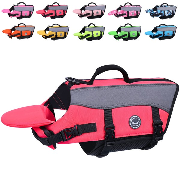 VIVAGLORY Dog Life Jacket with Removable Front Float, Life Vest