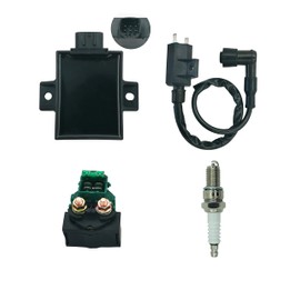 Bobina de encendido con caja CDI y solenoide de arranque de repuesto para Kawasaki Bayou 220 250 KLF220 KLF250 1996-2011, Part# 21119-1457 21121-1160 92070-1019 21160-19 85 5 5 7010-1254