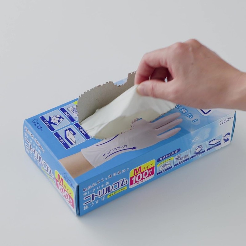 [Family] St [Bulk Purchase] Disposable Gloves, Nitrile Rubber, Ultra Thin