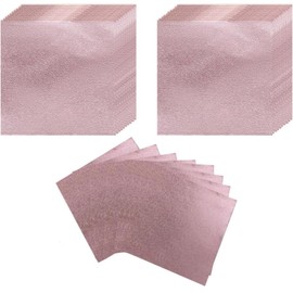 200 Sheets Aluminum Foil Candy Wrappers Tin Chocolate Wrappers Pape Gifts for DIY Packaging Chocolate Candy Decoration (Pink, 8"x8")