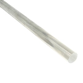Duco Clear Plastic Acrylic Rods - (Pack of 1) USA-Made 3/4 Inch Thick, 24 Inch Plastic Dowel Rods Acrylic Stick - Great for D.I.Y Crafts & Projects