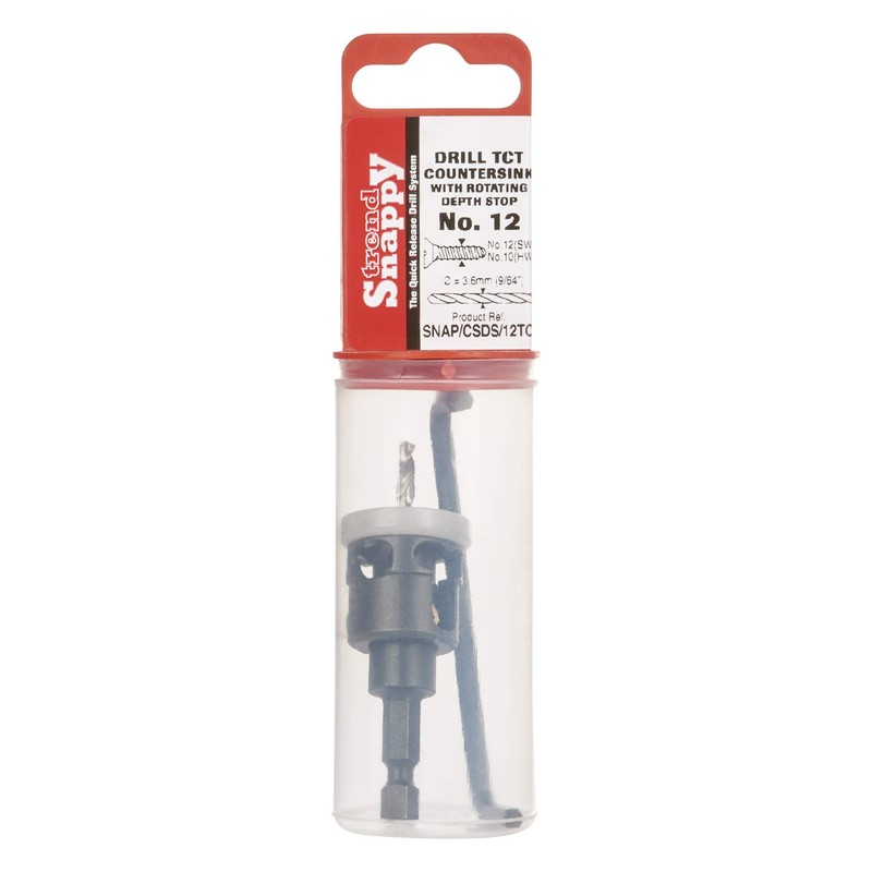 Trend Snappy TC No. 12 Drill Countersink with Non-Marring Depth