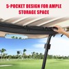 Adjustable Golf Cart Overhead Storage Bag, No Drilling Golf Cart
