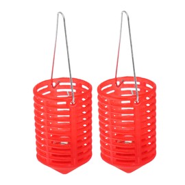 Generic 2pcs Fishing Bait Cage Outdoor Bait Holder for Carp Fishing Easy to Use for Various Fish Species Lightweight and Portable