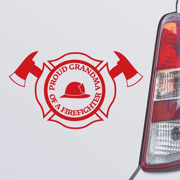 Custom Brother - Proud Grandma of A Firefighter Firefighter Fireman