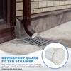 PATIKIL Gutter Guard Filter 3.5"-3", PVC Termination Cap Mesh Screen