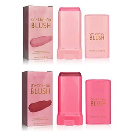Lovelycat Blush Rare Beauty Liquid Blush Stick Cream Blush Natural Waterproof Long Lasting Powder Blusher,On The Go Blush Brushes For Makeup Cheeks,Suitable For All Skin Types(2PC)