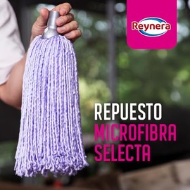 Reynera Kit de Limpieza Total con 2 Repuestos para Trapeador Mop de Microfibra Super Ligero  Solucin Integral para una Limpieza Eficiente, Rpida y... 