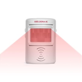 S SELDORAUK PIR Motion Sensor Door Bell Shop Visitor Alert Chime Dingdong Welcome Alarm Burglar Motion Detector