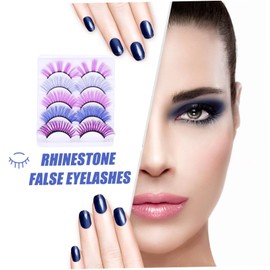 FOMIYES 3sets Natural Look False Lashes for Daily Use Lightweight and Comfortable 5pairs*3