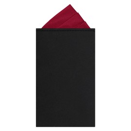 LJBFNN Prefolded Pocket Squares for Men, Triangles Men's Handkerchiefs Pocket Square on Card for Suit Jacket Tuxedo (Burgundy)