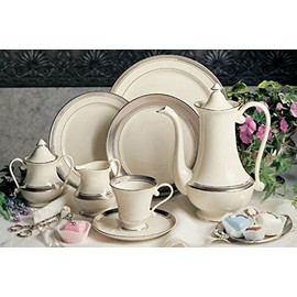 Pickard China Geneva Teacup 6.5 oz - White,Ivory
