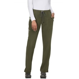 KOI Next Gen Everyday Hero Women's 5-Pocket Cargo Scrub Pants Olive Green Large