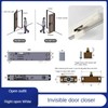 Automatic Hydraulic Door Closer, Adjustable Soft Close Buffer with Aluminum