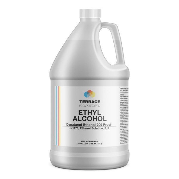 Active Element Ethanol Alcohol 95% - Ethyl Alcohol - 1 Gallon - High Purity - Multi-Use for Lab Use, Bio Ethanol Fuel, Ethanol Fireplace Fuel, Denatured Alcohol Solvent, Surface Cleaning and More