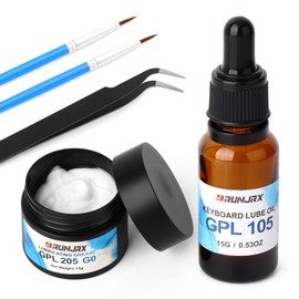 RUNJRX Keyboard Switch Lube Grease Oil GPL 205 0.53oz and GPL 105 0.53oz for Mechanical Keyboard Springs Stabilizers and Switches