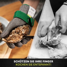 Twinzee Cut Protection Gloves with High Performance Technology (Level A9/F) Ultimate Protection and Maximum Flexibility - Stainless Steel Cut Resistant Glove - Size S