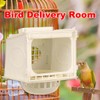 AIMALL Plastic Bird Nesting Box Breeding Hatch House with Observation