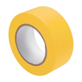 Partuto 1 Pc 2 Inches x 60.1 Yards Universal Painters Tape - DIY Car Auto Paint for Masking Tape No Residue - Crepe Paper Yellow