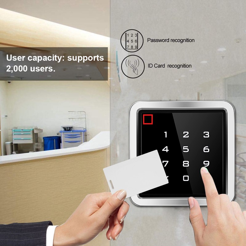 IP65 Waterproof Access Controller 125KHZ RFID Card Reader Touch Password